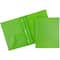 JAM Paper 9.5" x 11" Plastic 2 Pocket School POP Folders with Clasps, 6ct.